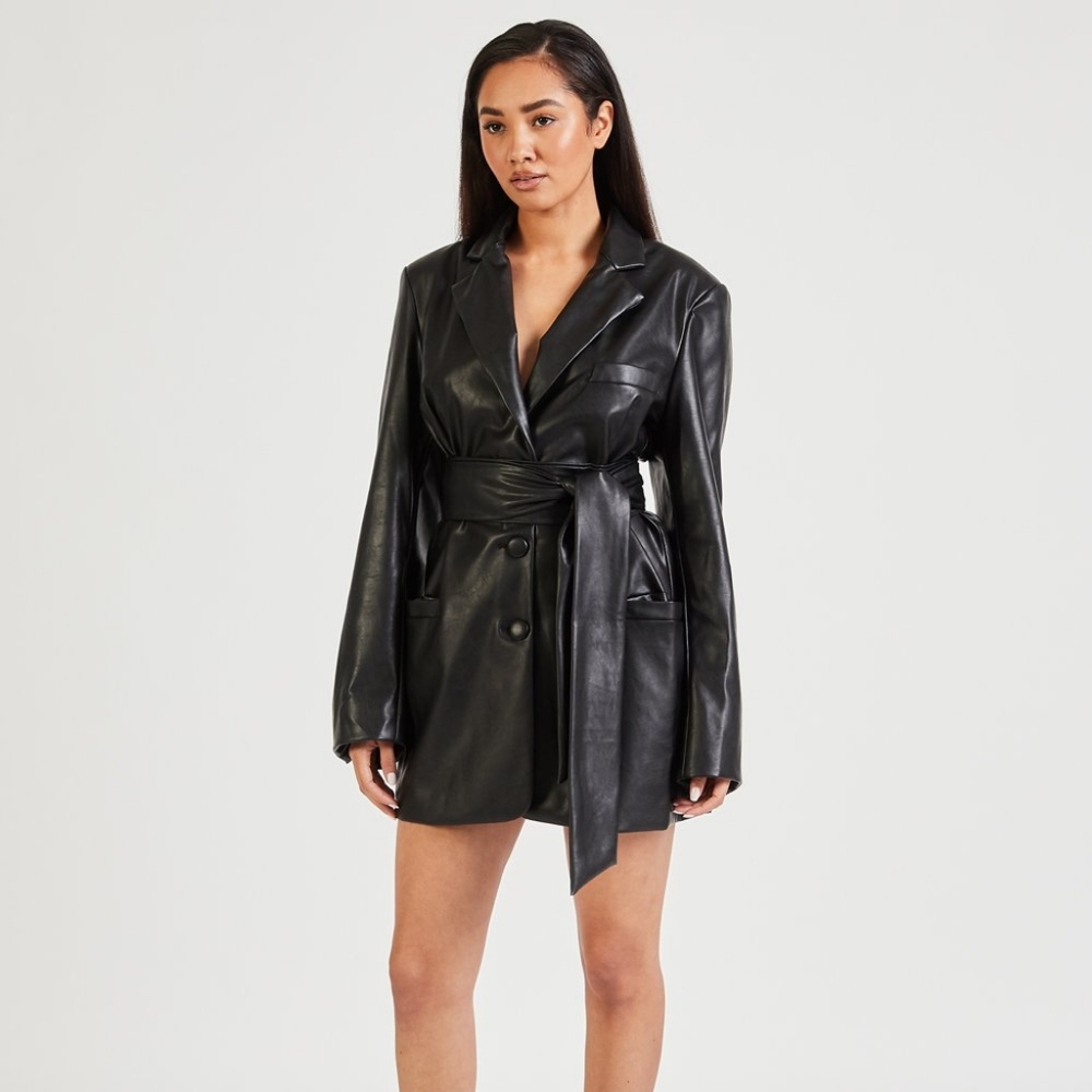 Leather Jacket Dress - Picture 4 of 11